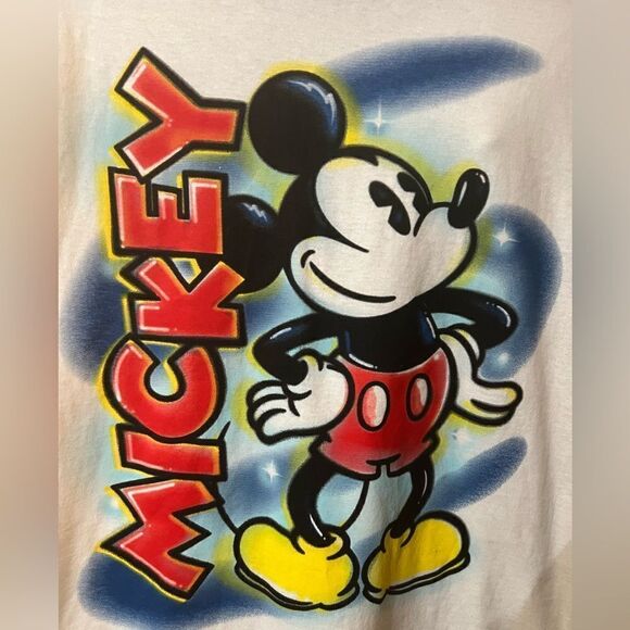 Disney Mickey Airbrush Graffiti Tee - Picture 2 of 4